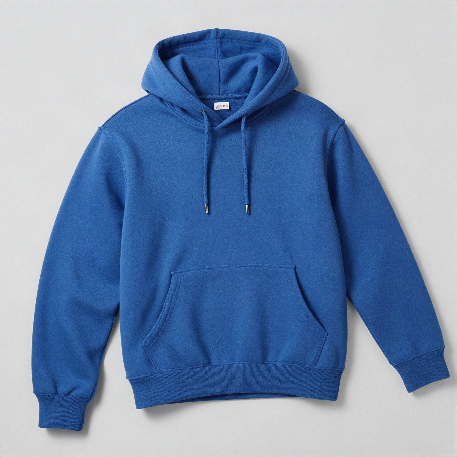 Royal blue cotton hoodie