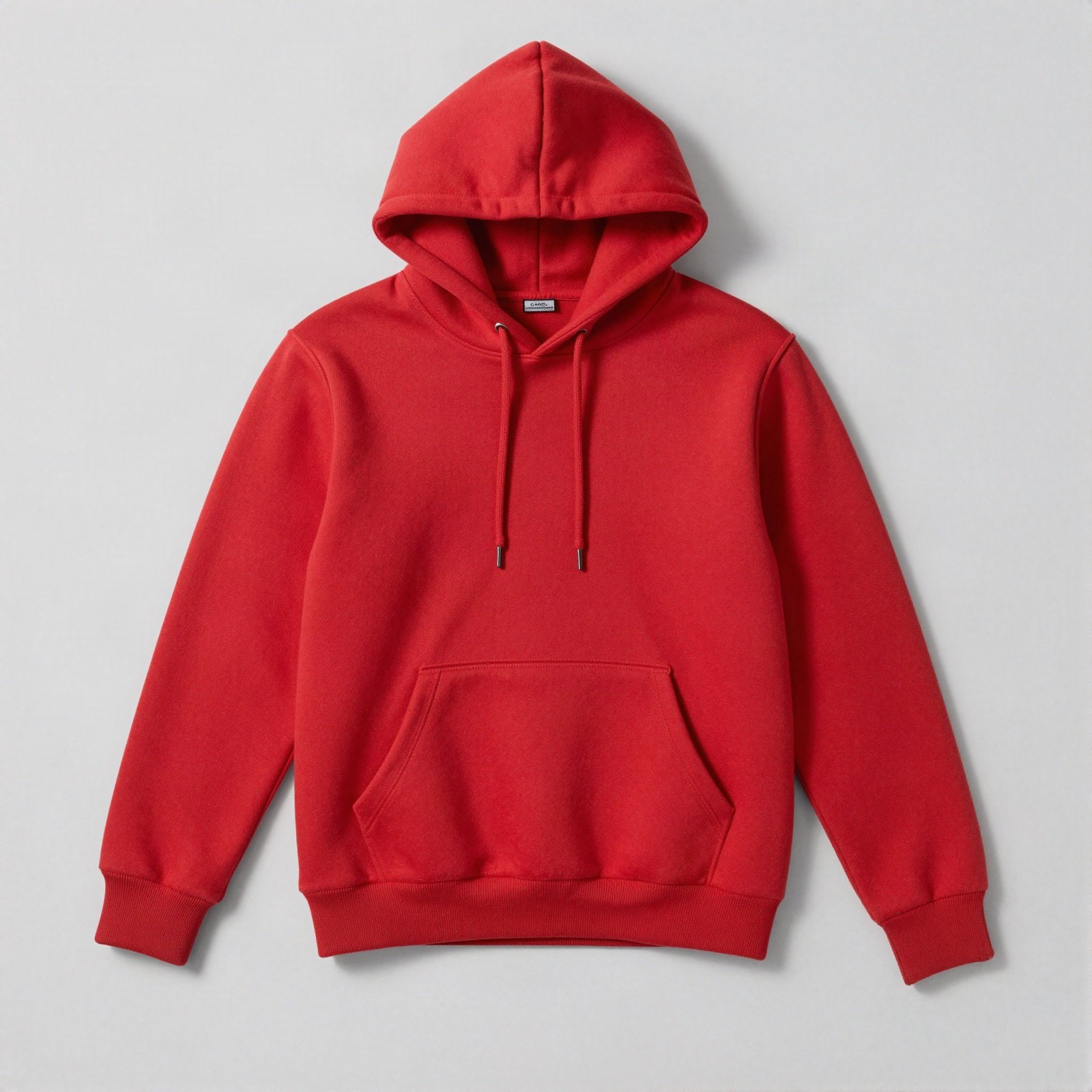 Red cotton hoodie