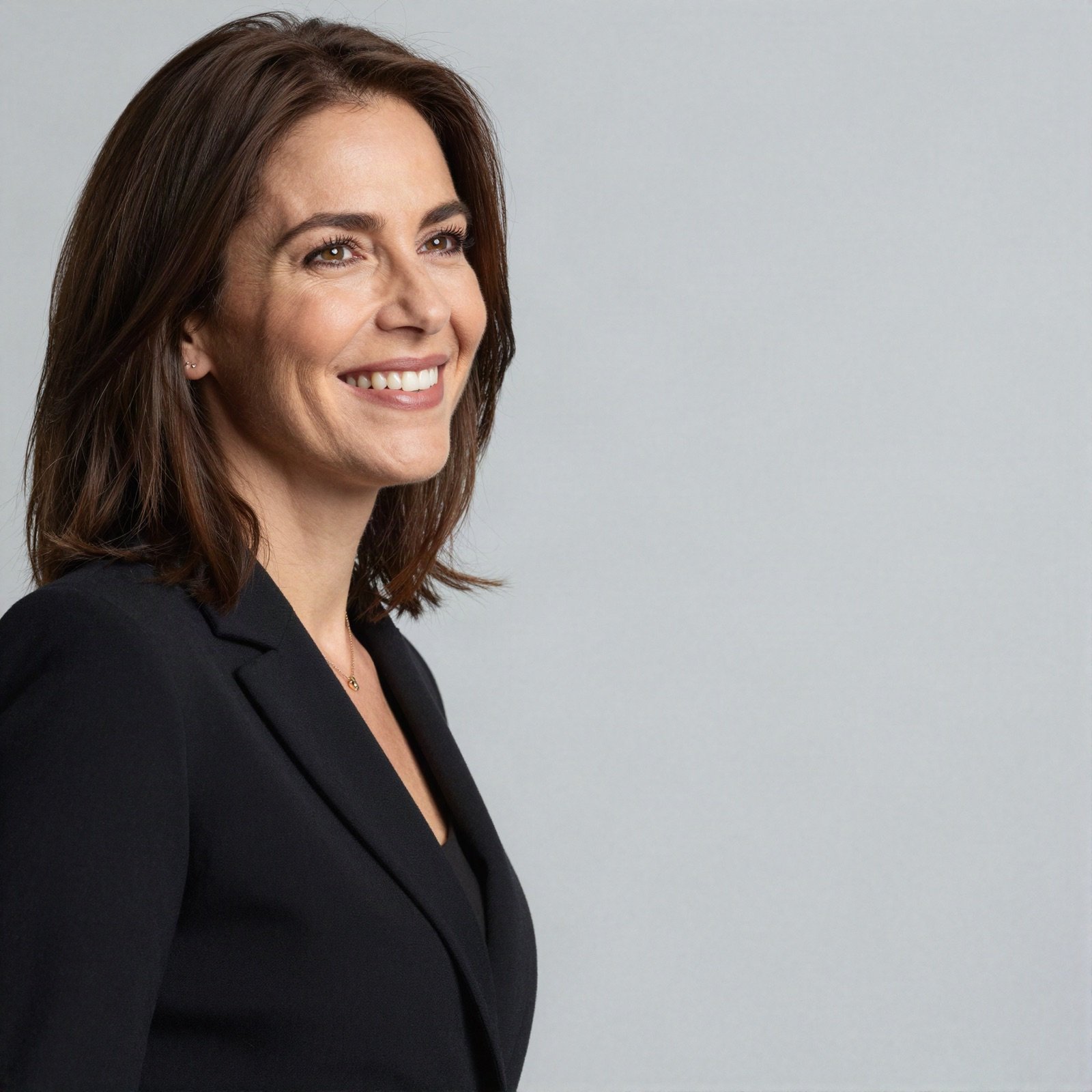 Portrait of a consultant in a black blazer