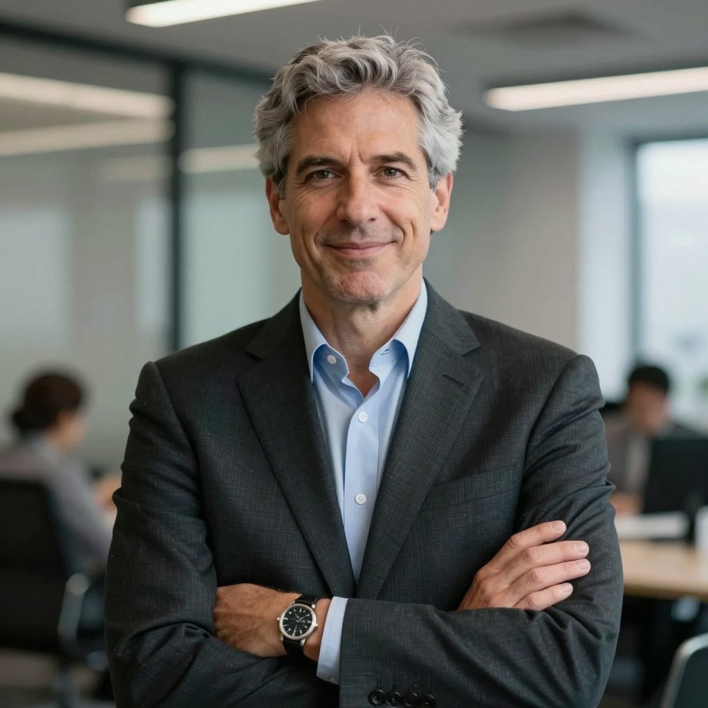 Portrait of Fawaz Al Harthi, CFO, in a dark suit