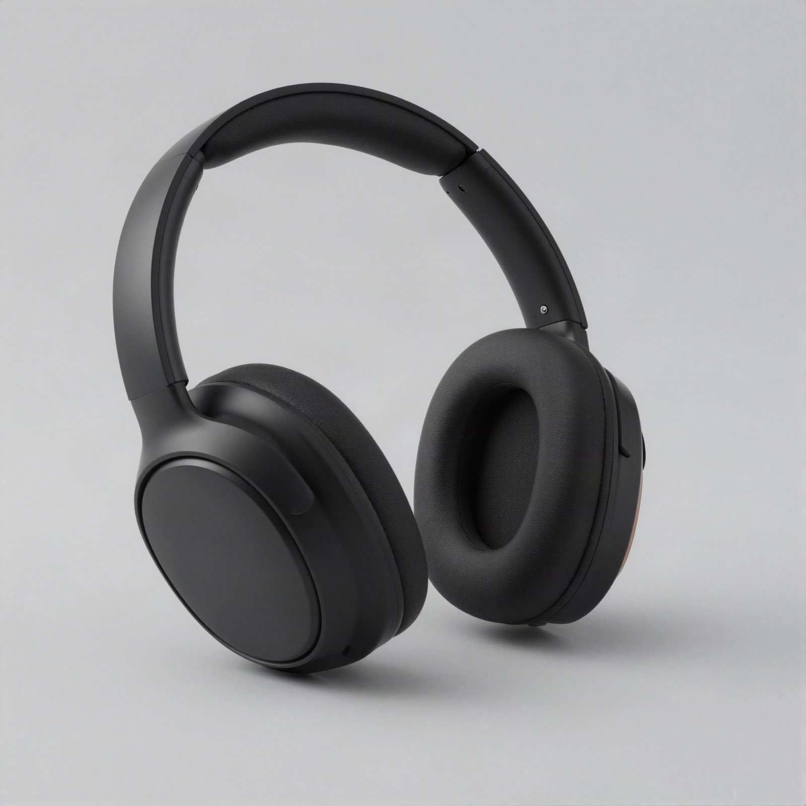 Matte black over-ear wireless headphones