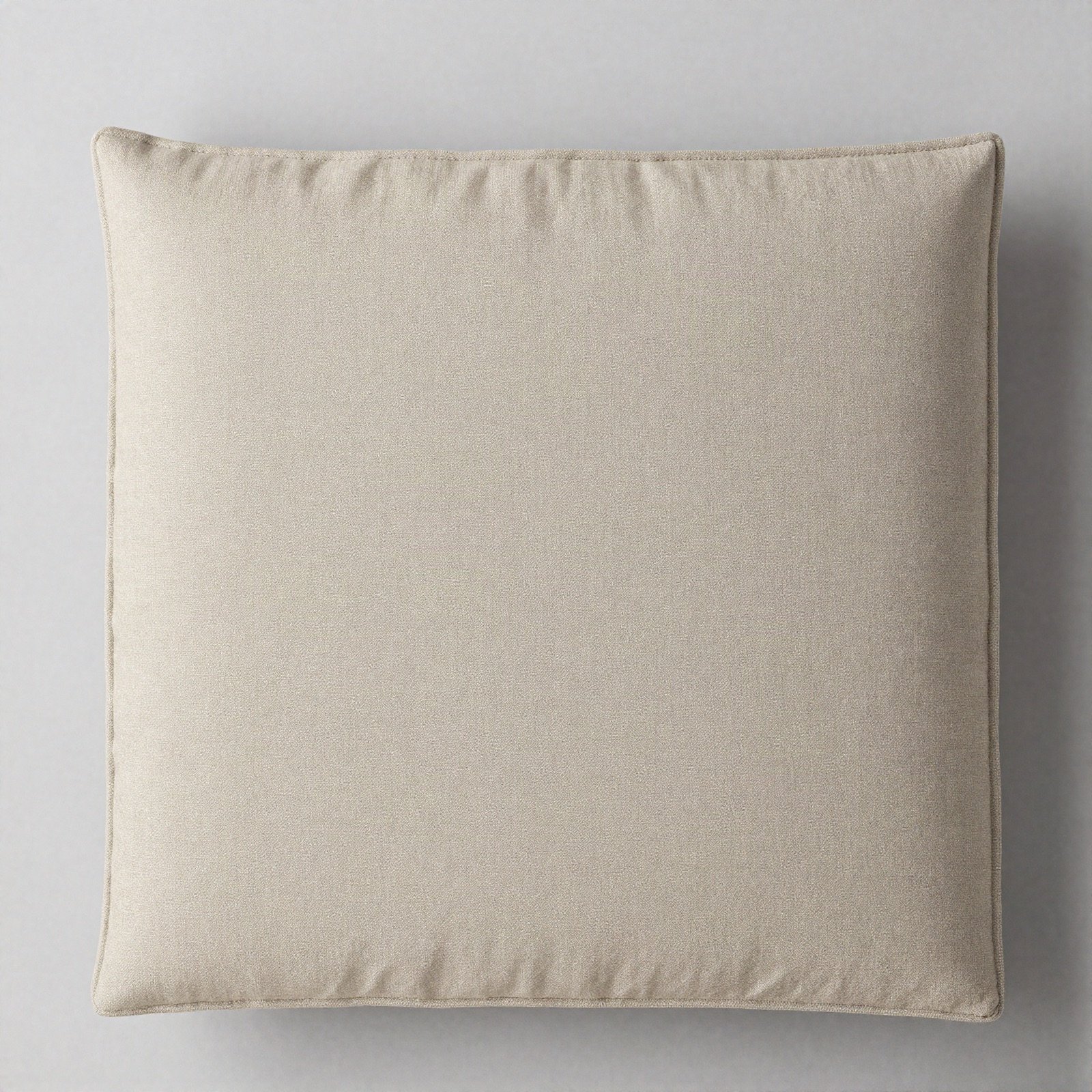 Square oatmeal linen headboard cushion