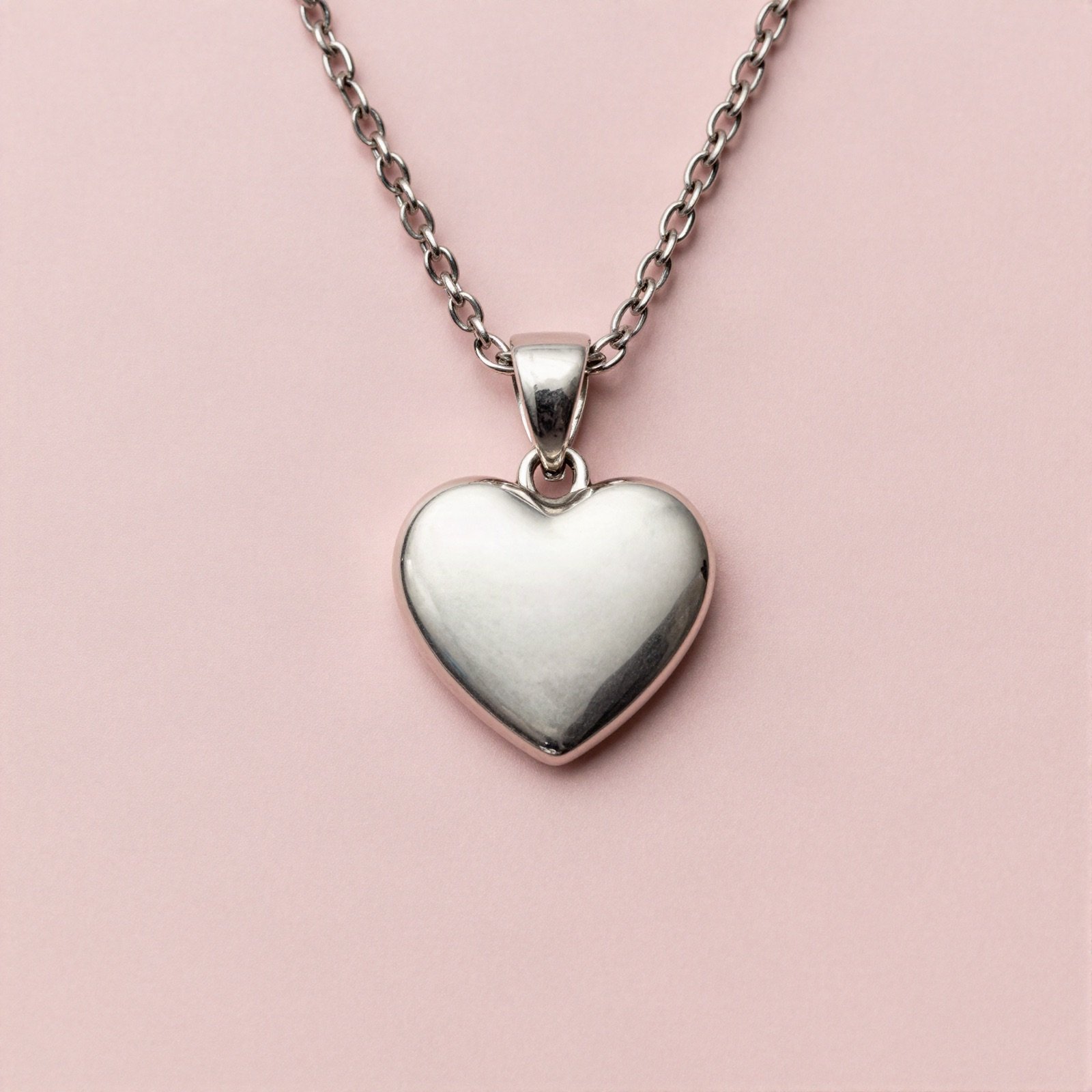 Sterling silver heart pendant necklace
