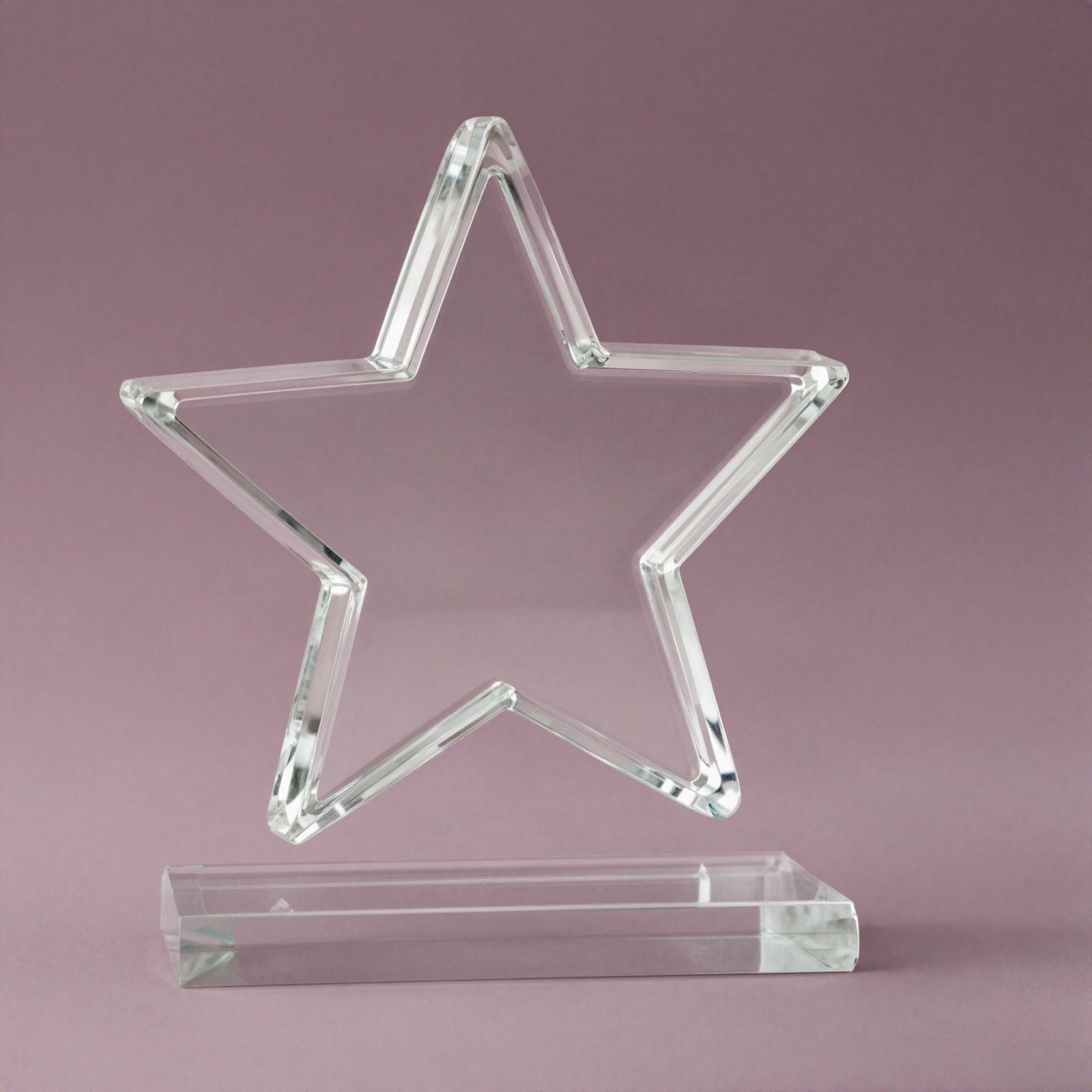 A crystal star award