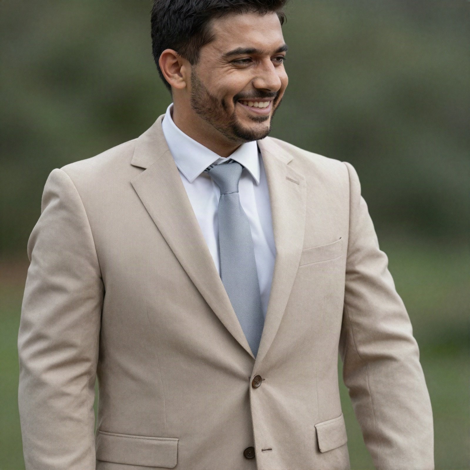 Portrait of the groom Karim