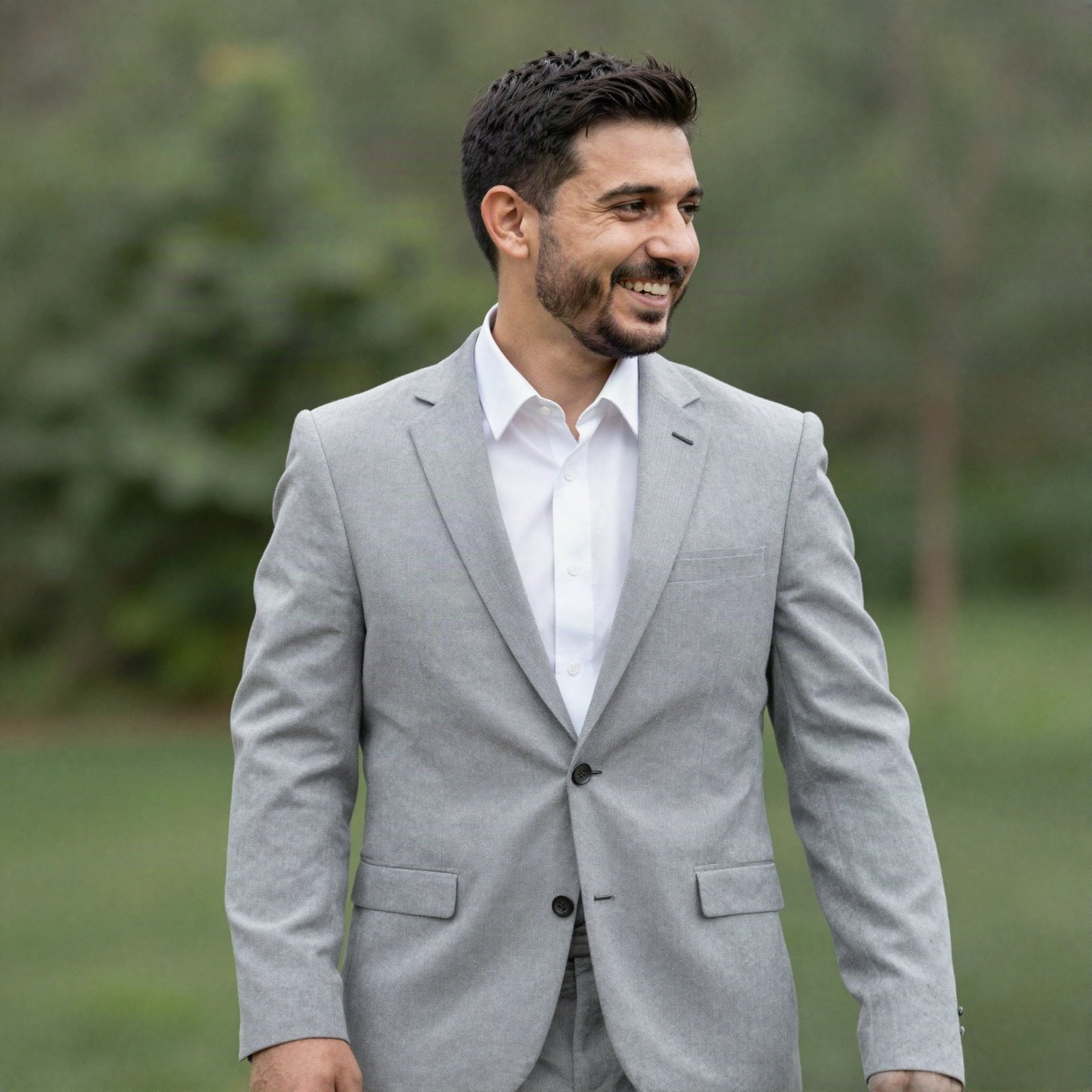 Portrait of the groom Tamer